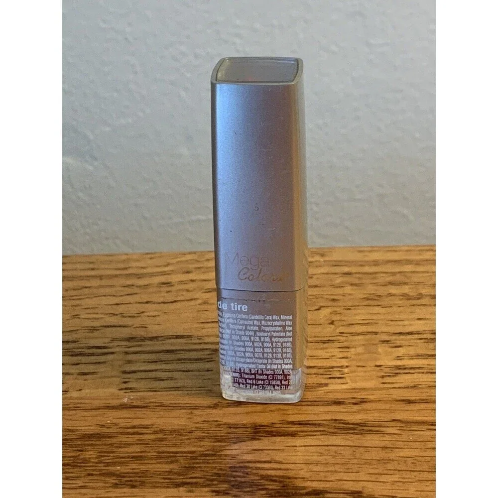 (2) Wet n Wild Mega Colors Lipstick #918B Candy Apple Set Red Rare Silver